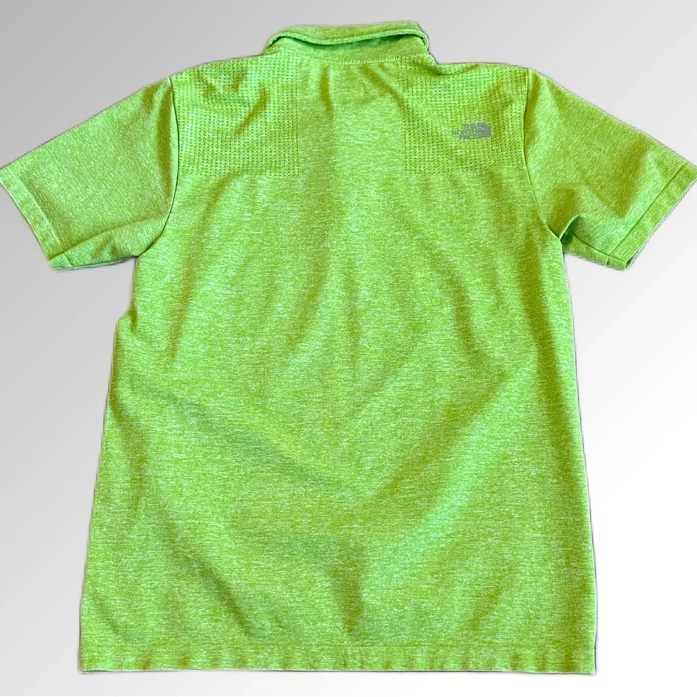 The North Face Polo Men’s Medium Lime Green Stretchy‎ Nylon Blend Performance